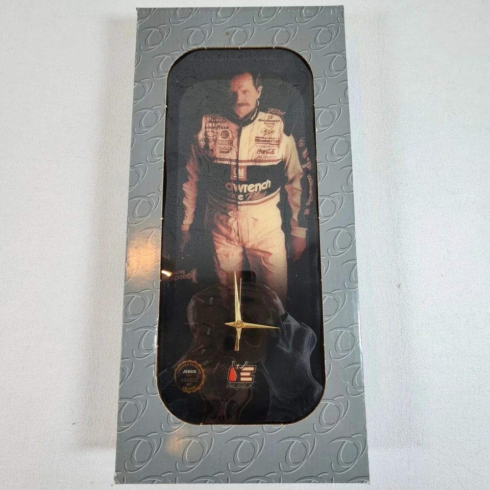 Jebco Dale Earnhardt Legacy Wall Clock‎ OS Black Limited Edition CA232